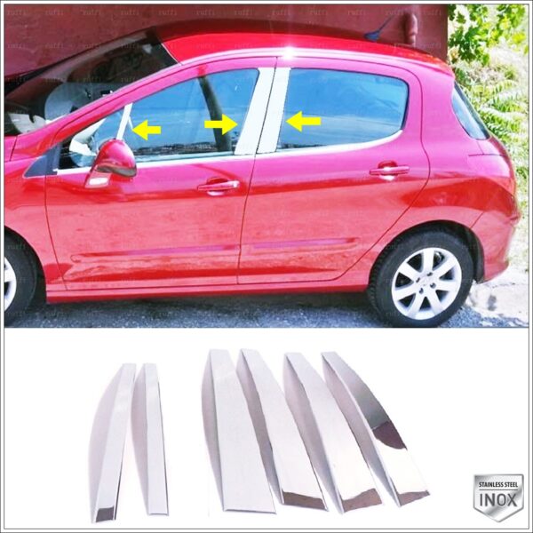Peugeot 308  Mk1 Kapı Direk Seti 6 pcs. P.Çelik - 2607 250148