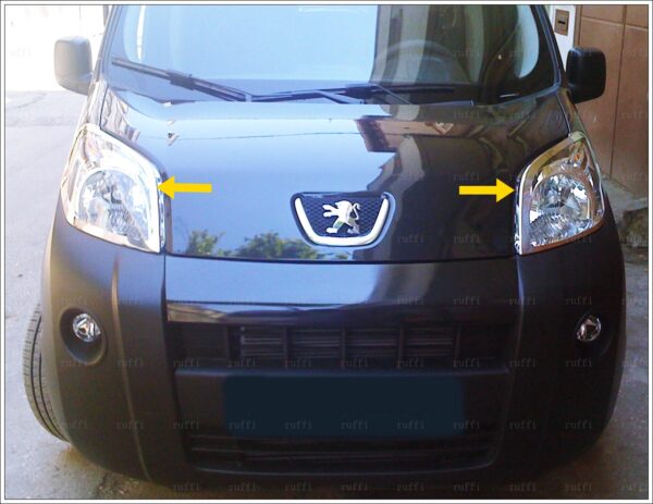 Peugeot BIPPER Far Çerçevesi 2pcs. P.Çelik - 2613 650001