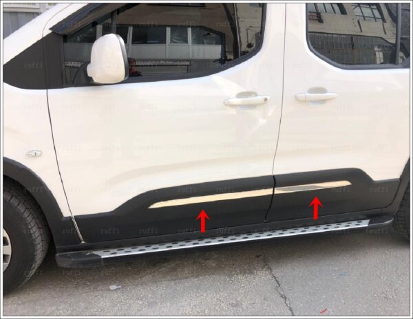 Peugeot RIFTER Yan Kapı Çıtası 4 kapı P.Çelik, RIFTER Side Door Streamer 4 Doors S.Steel,2630900077 Yan Kapı Çıtası 4 kapı P.Çelik - 2630 900077