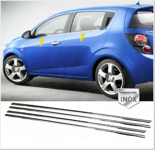 Chevrolet AVEO  HB Cam Çıtası 4 Pcs. P.Çelik - 1811 500191