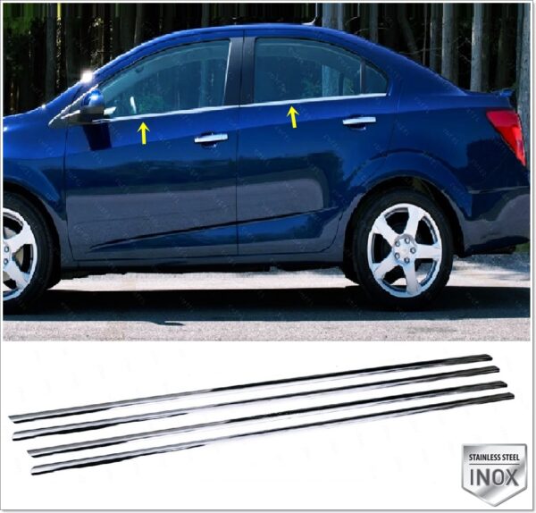 Chevrolet AVEO SEDAN Cam Çıtası 4 Pcs. P.Çelik - 1810 500189