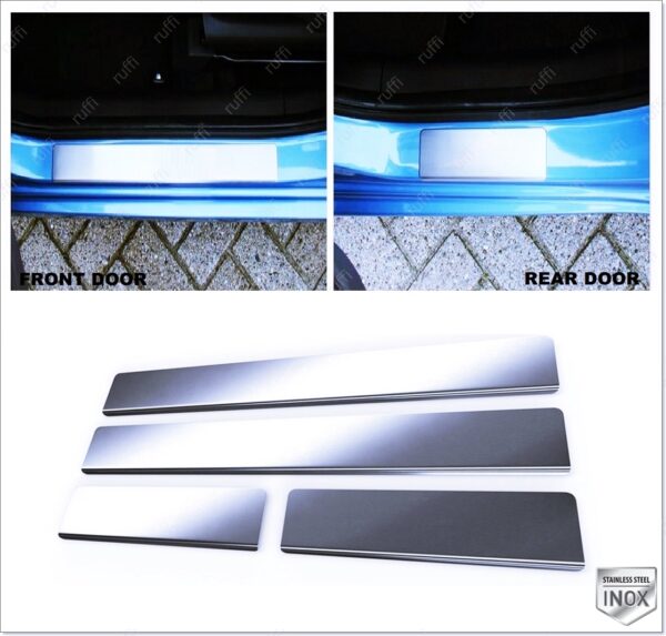 Bmw 5 Series E39 Kapı eşiği 4 kapı P.çelik, 5 Series E39 Door Sill Cover 4 Pcs. S.Steel,1702300019 Kapı eşiği 4 kapı P.çelik - 1702 300019