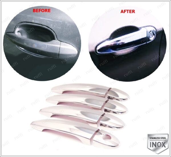 Bmw 5 Series E60 E61 Kapı Kolu 4 kapı P.Çelik, 5 Series E60 E61 Door Handle Cover 4 Doors S.Steel,1705100026 Kapı Kolu 4 kapı P.Çelik - 1705 100026