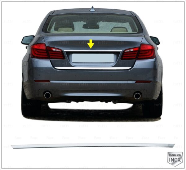 Bmw 5 Series F10 F11 Bagaj Çıtası P.Çelik, 5 Series F10 F11 Rear Trunk Lid Cover S. Steel,1710700043 Bagaj Çıtası P.Çelik - 1710 700043