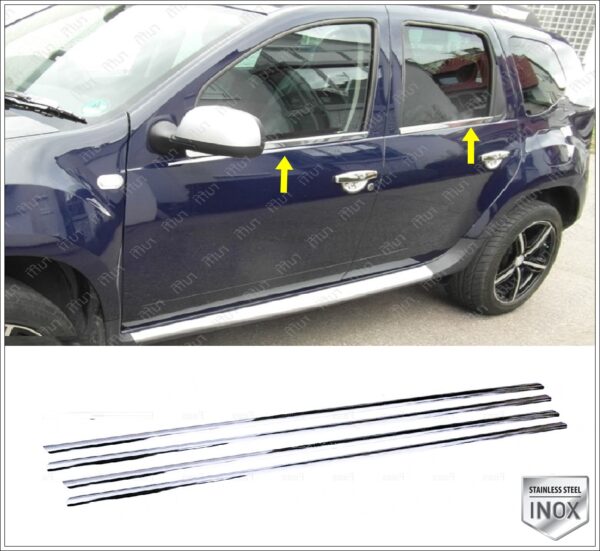 Dacia DUSTER Cam Çıtası 4 Pcs. P.Çelik - 3101 500123