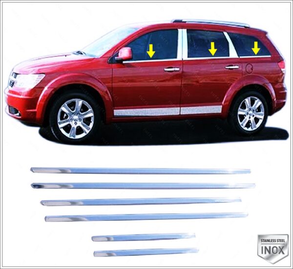 Dodge JOURNEY Cam Çıtası 6 Pcs. P.Çelik - 1002 500090