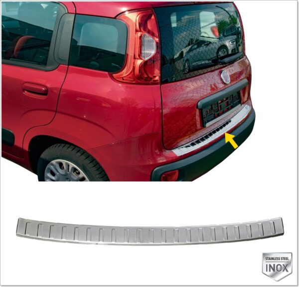 Fiat PANDA Arka Tampon Üstü Koruma P.Çelik, PANDA Rear Bumper Sill Protector S. Steel,1121120160 Arka Tampon Üstü Koruma P.Çelik - 1121 120160