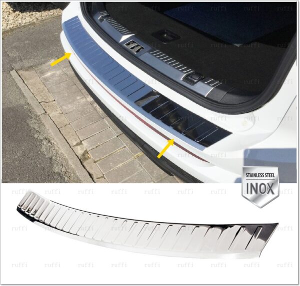 Ford EDGE  Arka Tampon Üstü Koruma P.Çelik, EDGE  Rear Bumper Sill Protector S. Steel ,1238120144 Arka Tampon Üstü Koruma P.Çelik - 1238 120144