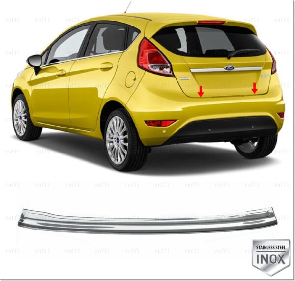 Ford FIESTA MK6 Arka Tampon Üstü Koruma P.Çelik, FIESTA MK6 Rear Bumper Sill Protector S. Steel ,1216120155 Arka Tampon Üstü Koruma P.Çelik - 1216 120155