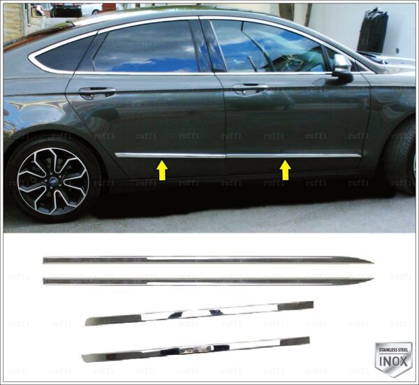 Ford MONDEO MK5 Yan Kapı Çıtası 4 kapı P.Çelik, MONDEO MK5 Side Door Streamer 4 Doors S.Steel,1233900082 Yan Kapı Çıtası 4 kapı P.Çelik - 1233 900082