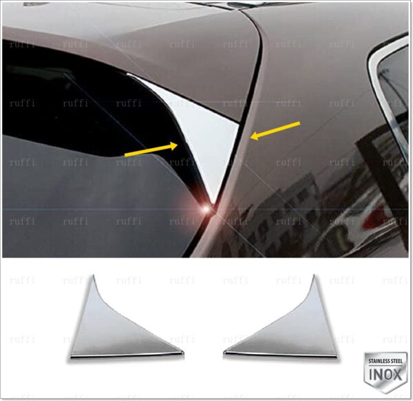 Hyundai TUCSON TL TLE Arka Cam Köşe Çıtası 2 Pcs. P.Çelik, TUCSON TL TLE Rear Window Corner Trim 2 pcs S.STEEL,1418000142 Arka Cam Köşe Çıtası 2 Pcs. P.Çelik - 1418 000142