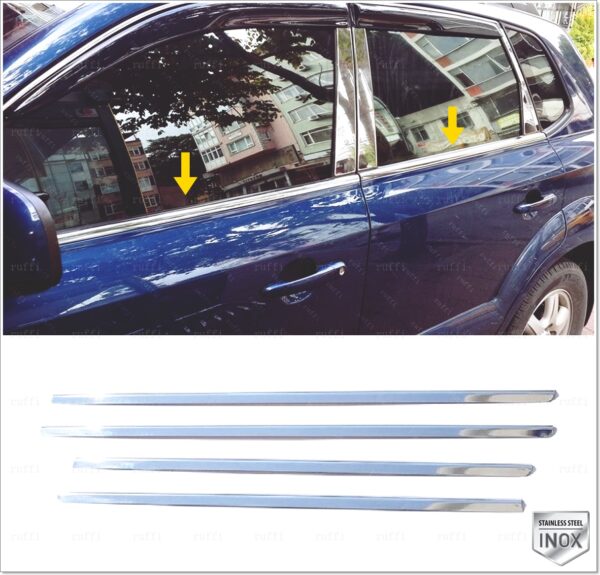 Kia SPORTAGE Cam Çıtası 4 Pcs. P.Çelik - 4506 500161