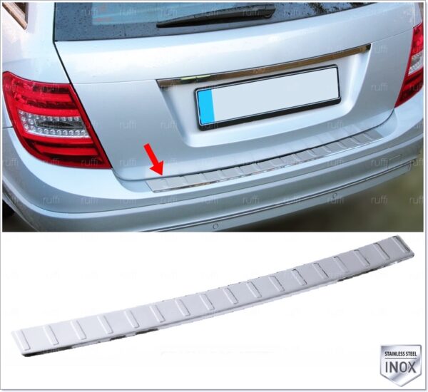 Mercedes C Class W204 Arka Tampon Üstü Koruma P.Çelik - SW - 2126 120079