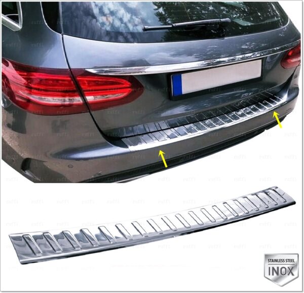 Mercedes C Class W205 Arka Tampon Üstü Koruma P.Çelik - SW - 2128 120124