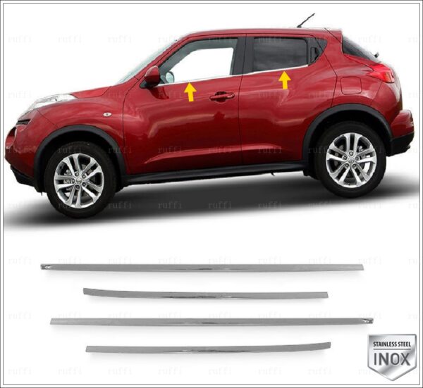 Nissan JUKE Cam Çıtası 4 Pcs. P.Çelik - 2412 500149