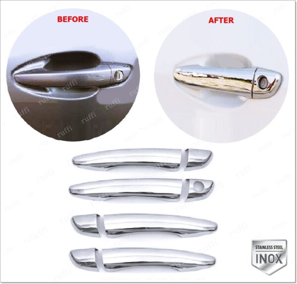 Opel CORSA F Kapı Kolu 4 kapı P.Çelik, CORSA F Door Handle Cover 4 Doors S.Steel,2537100260 Kapı Kolu 4 kapı P.Çelik - 2537 100260