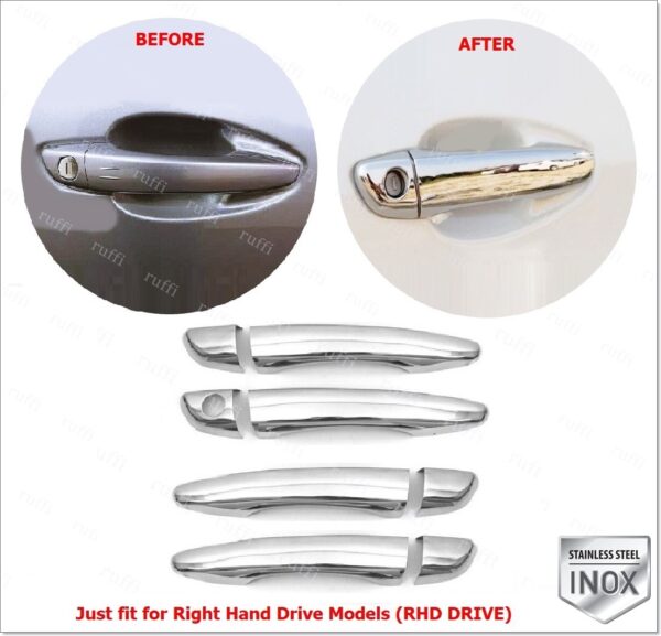 Opel CORSA F Kapı Kolu 4 kapı P.Çelik - İngiliz Model, CORSA F Door Handle Cover 4 Dr S.Steel RHD Drive,2537100261 Kapı Kolu 4 kapı P.Çelik - İngiliz Model - 2537 100261