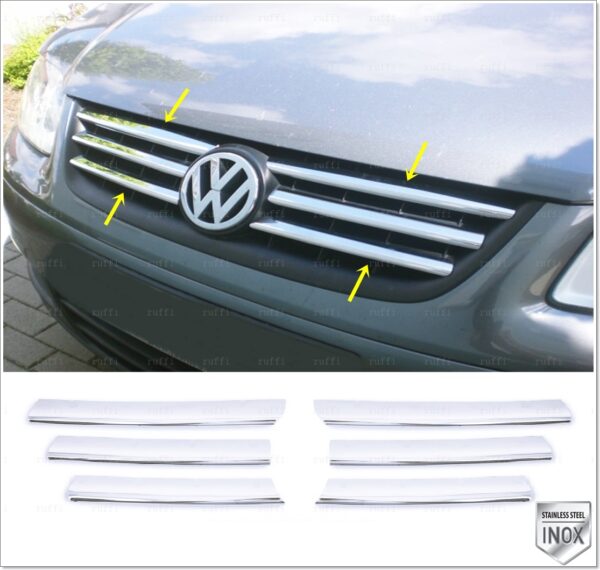 Volkswagen TOURAN MK1 MK2 Ön Panjur 6 prç. P.Çelik - 3524 400034