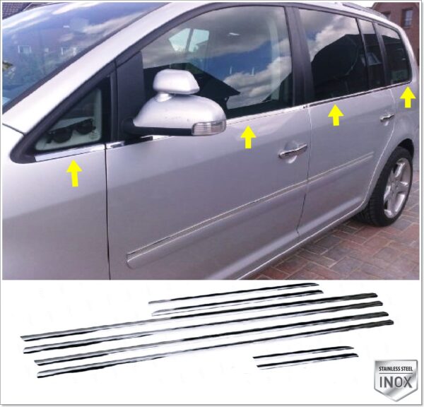 Volkswagen TOURAN MK1 MK2 Cam Çıtası 8 Prç. P.Çelik - 3524 500080