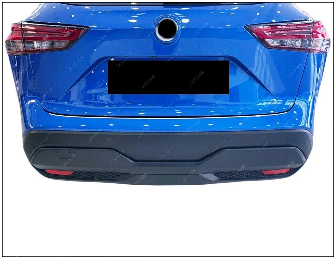 Nissan QASHQAI J12 NISSAN QASHQAI J12 2020> Arka Tampon Üstü Koruma P.Çelik (Taşlı) - 2436 120239T - Görsel 2