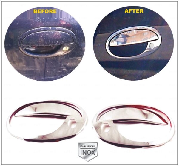 Opel CORSA C Kapı Kolu + Çerçeve 2 kapı P.Çelik ÇİFT DELİK - 2507 100254