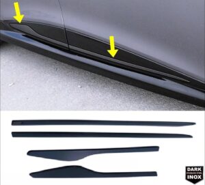 RENAULT CLIO IV RENAULT CLIO IV 2012> Yan Kapı Çıtası 4 kapı P.Çelik HB FORMLU (Siyah) - 2823 900004B