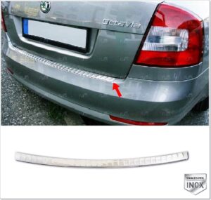 Skoda OCTAVIA MK2 Arka Tampon Üstü Koruma P.Çelik - SEDAN - 3004 120028