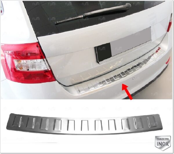 Skoda RAPID SPACEBACK Arka Tampon Üstü Koruma P.Çelik - 3016 120095