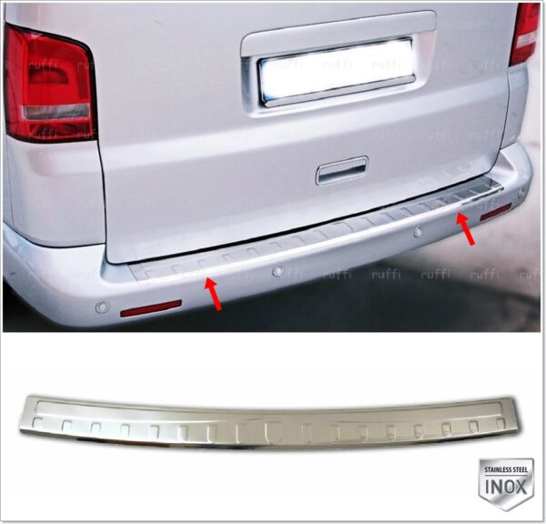 Volkswagen T5 CARAVELLE-MULTIVAN Arka Tampon Üstü Koruma P.Çelik - 3532 120015