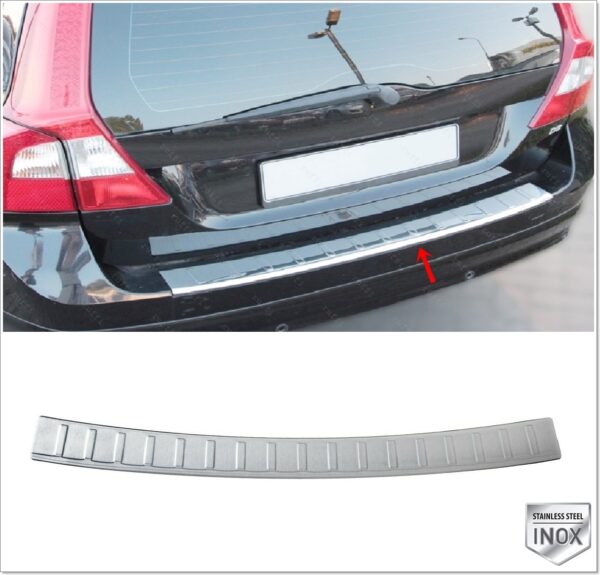 Volvo V70 Mk3 Arka Tampon Üstü Koruma P.Çelik - 4702 120117