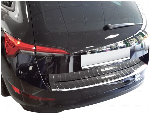 Skoda SCALA Arka Tampon Üstü Koruma P.Çelik - SW, SCALA Rear Bumper Sill Protector S.Steel - SW,3020120158 Arka Tampon Üstü Koruma P.Çelik - SW - 3020 120158