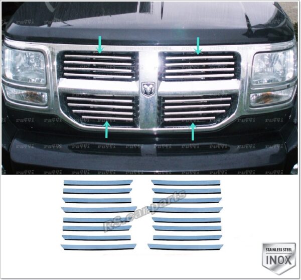 Dodge NITRO Ön Panjur 16 pcs. P.Çelik - 1001 400003