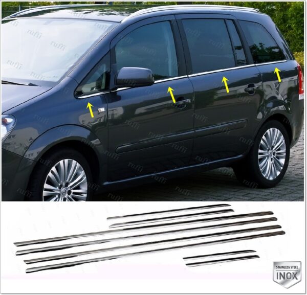 Opel ZAFIRA B Cam Çıtası 8 Pcs. P.Çelik - 2516 500059