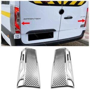Mercedes SPRINTER W907 MERCEDES SPRINTER W907 2018> Stop Çerçeve 2 Prç. ABS Chrome - 2130 650100