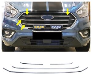 FORD CUSTOM FORD CUSTOM 2018> Ön Panjur 4 Prç. P.Çelik - 1224 400207