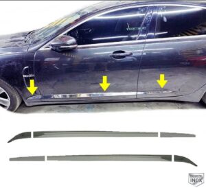 Jaguar XF MK1 JAGUAR XF 2007-2015 Yan Kapı Çıtası 6 Prç. P.Çelik - 1906 900091