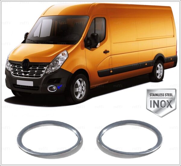 Nissan NV400 Sis Çerçevesi 2 pcs. P.Çelik, NV400 Fog Light Rim Cover 2 pcs. S.Steel,2414650065 Sis Çerçevesi 2 pcs. P.Çelik - 2414 650065