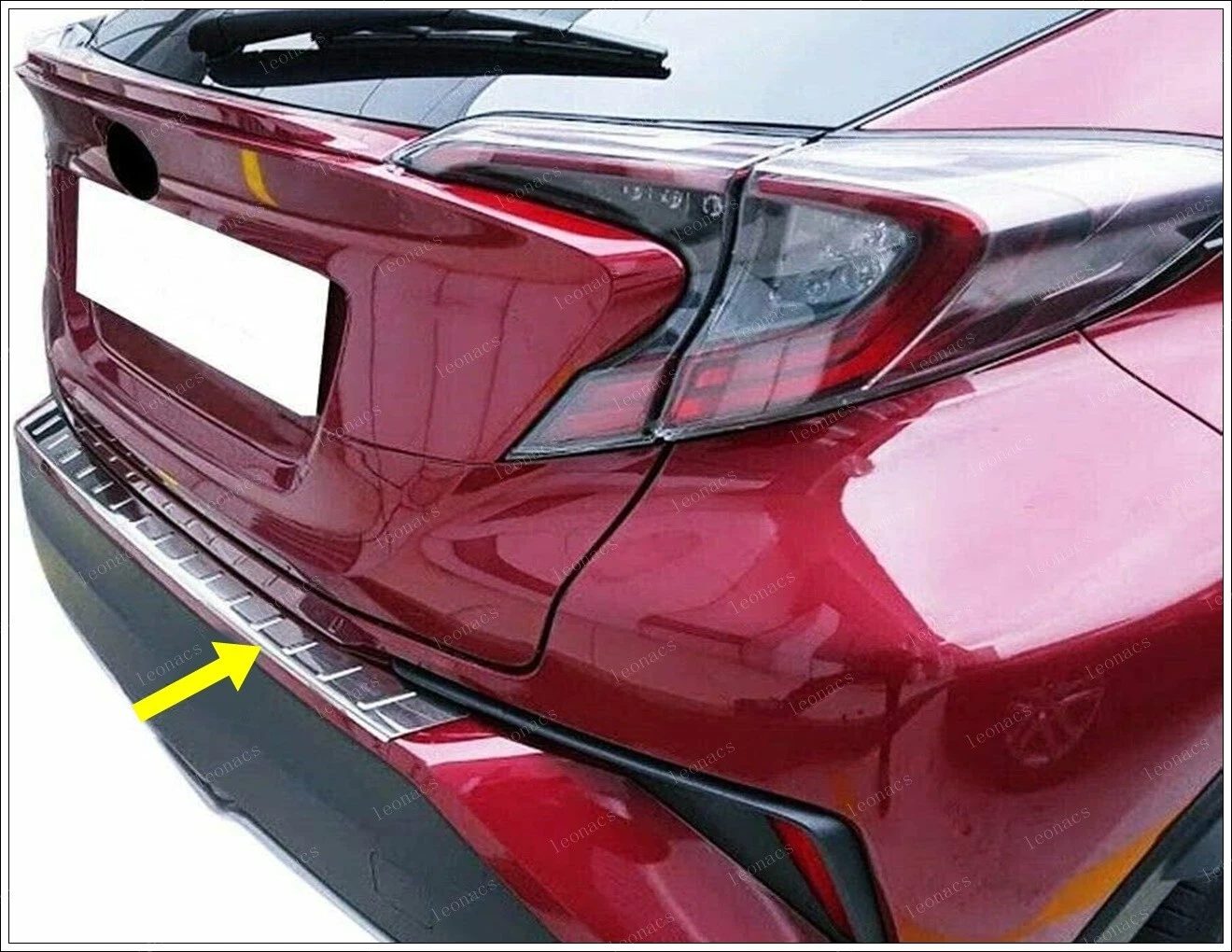 TOYOTA C-HR TOYOTA C-HR 2016> Arka Tampon Üstü Koruma P.Çelik - 3439 120281 - Görsel 2