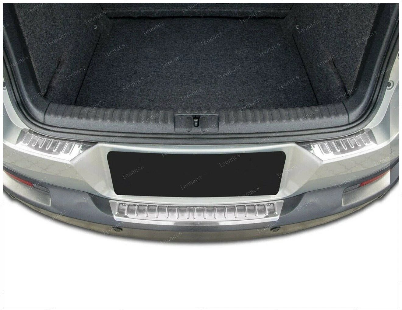 Volkswagen TIGUAN MK1 VW TIGUAN MK1 2007-2016 Arka Tampon Üstü Koruma 3 Prç. P.Çelik (Taşlı) - 3523 120112T - Görsel 2