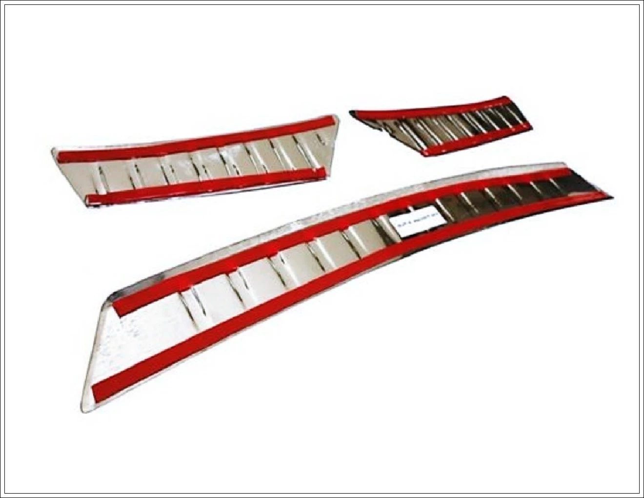 Volkswagen TIGUAN MK1 VW TIGUAN MK1 2007-2016 Arka Tampon Üstü Koruma 3 Prç. P.Çelik (Taşlı) - 3523 120112T - Görsel 4