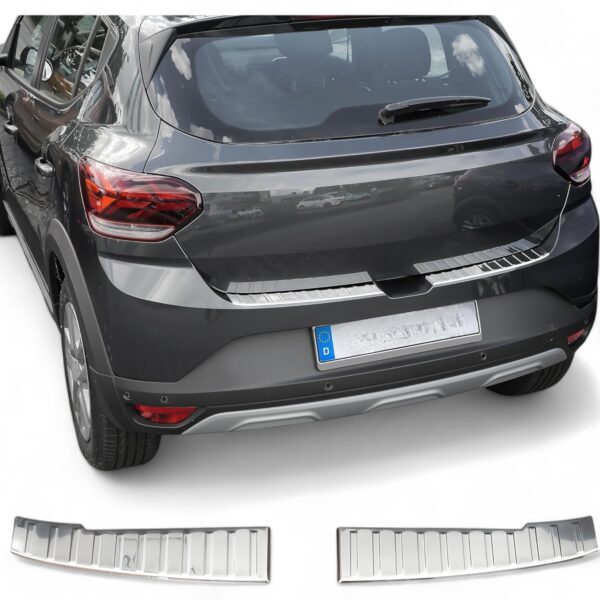 DACIA SANDERO III 2020> Arka Tampon Üstü Koruma 2 Prç. P.Çelik - 3111 120256