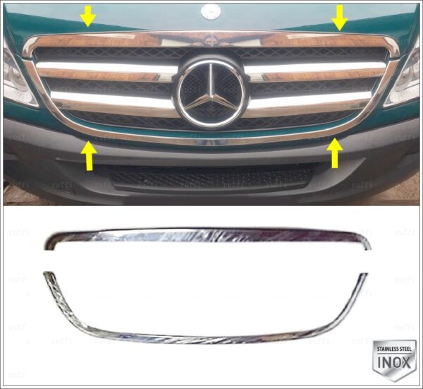 Mercedes SPRINTER W906 Ön Panjur Çerçeve + Kaput Çıtası 2 pcs. - 2107 400094