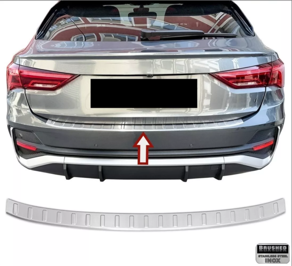 AUDI Q3 83F SPORTBACK 2019> Arka Tampon Üstü Koruma P.Çelik (Taşlı) - 1630 120235T