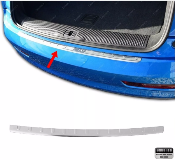 AUDI Q3 8U 2011-2018 Arka Tampon Üstü Koruma P.Çelik (Taşlı) - 1613 120069T