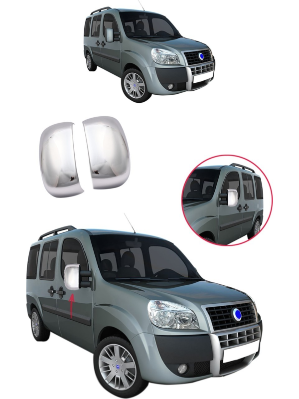 Fiat DOBLO  MK1 Ayna Kapağı ABS Chrom - 1114 200014