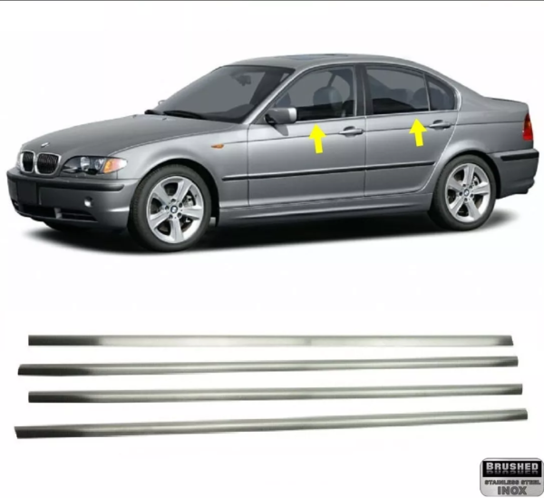 BMW 3 SERIES E46 1998-2007 Cam Çıtası 4 Prç. P.Çelik (Taşlı) - 1704 500004T