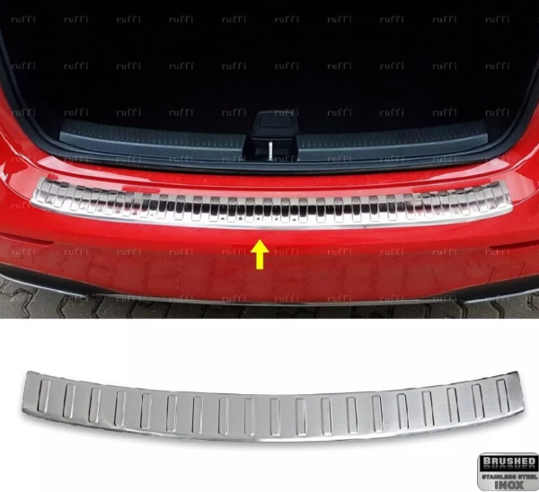 BMW 5 SERIES E61 2003-2010 Arka Tampon Üstü Koruma P.Çelik COMBI (Taşlı) - 1705 120024T