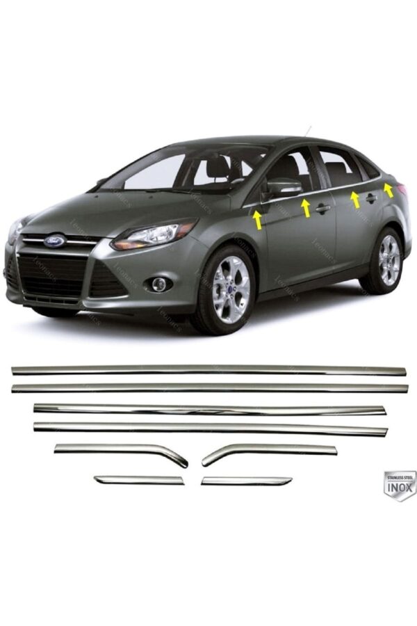 Ford FOCUS  Mk3 FORD FOCUS MK3 2010-2018 Cam Çıtası 8 Prç. P.Çelik SW - 1222 500145