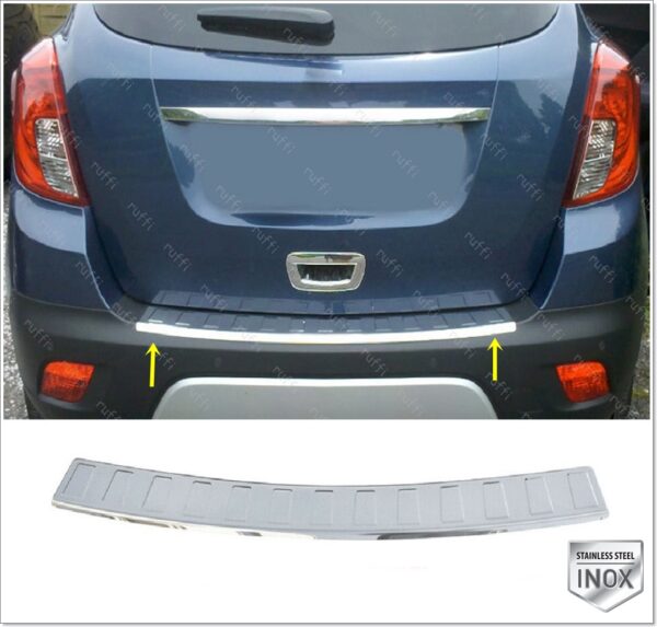 Buick ENCORE Arka Tampon Üstü Koruma P.Çelik, ENCORE Rear Bumper Sill Protector S. Steel ,5201120038 Arka Tampon Üstü Koruma P.Çelik - 5201 120038