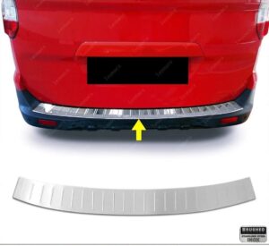 Ford COURIER FORD COURIER 2014> Arka Tampon Üstü Koruma P.Çelik (Taşlı) - 1228 120099T